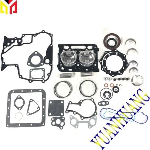 For Yanmar 2TNE68 Engine Rebuild Kit Overhual Repair Gasket Set Fit Komatsu PC03-2 Excavator B08-3 SV08 VIO10 Piston Ring