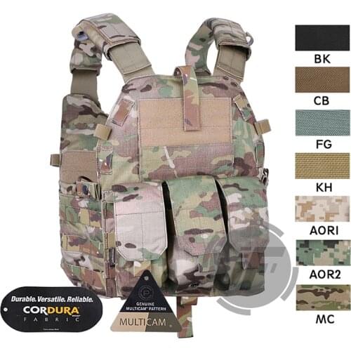 Emerson LBT-6094K Tactical Vest Plate Carrier Body Armor MOLLE Combat Vest w/ M16 Magazine Pouch For Tactical Shooting Hunting