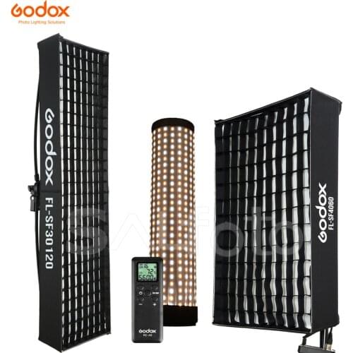 Godox FL60 FL100 FL150R FL150S Flexible LED Light Honeycomb Grid Softbox Rollable Cloth Lamp 150W/100W/60W Video Fill Lighting