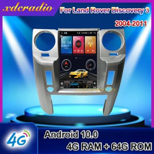KiriNavi 10.4" Vertical Screen Tesla Style Android 10.0 Car Radio For Land Rover Discovery 3 LR3 GPS Navigation 2004-2011