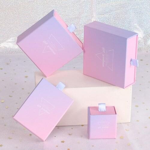 Drawer Box Coated Paper Drawstring Design Gift Boxes Scatole Cartone Slub Traktatie Doosjes Scatola Regalo For Guests Wedding