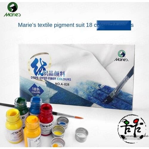 Marley 18/24 color textile paint Acrylic paints DIY hand-painted clothes/T-shirt graffiti shoes waterproof and washable