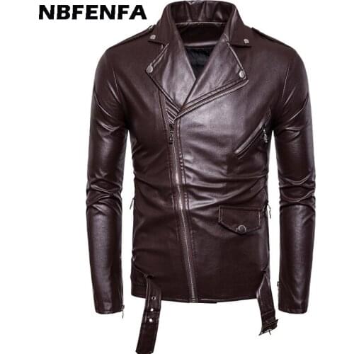 Men Faux Leather Jacket PU Coats Male Outwear Vintage Outwears Fashion Cool Outdoor Biker Motorcycle Jacket Men Clothing LX091