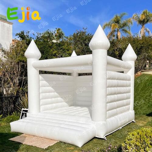 Ins Hot Jumping House White Inflatable Wedding Bouncer Romantic Jumping Bounce House for Adult and Kids