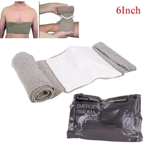 6 Inches Madicare Israeli Bandage Trauma Dressing, First Aid, Medical Compression Bandage, Emergency Bandage