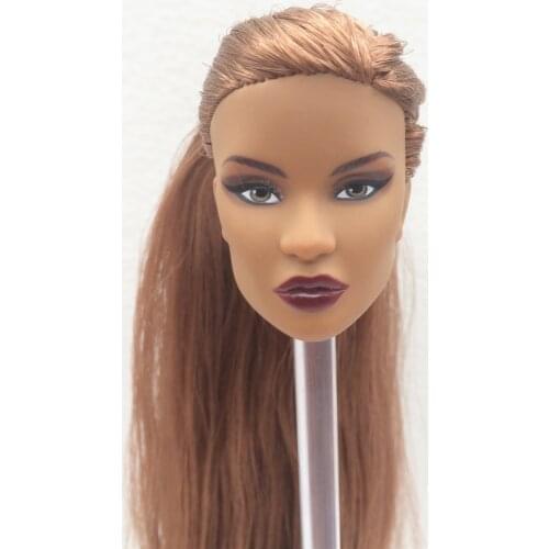 Fashion Royalty nu.face dominique makeda latino skin integrity 1/6 scale female doll head for reroot repaint