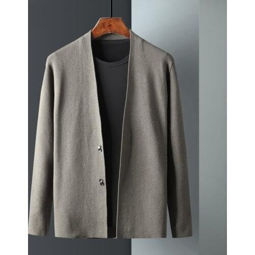 2019 Men Sweaters Outwear Autumn Casual Knitted Coat Male Cardigan Designer Homme Sweater MenS Slim Cardigan Sweater KK3006