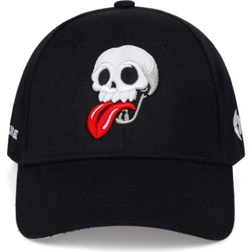 New skull tongue out baseball cap fashion hip hop caps men and women universal hat outdoor leisure sports golf hats