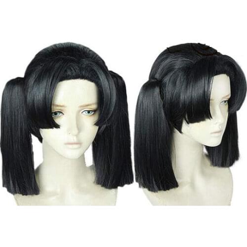 Anime Demon Slayer Kimetsu no Yaiba Kanzaki Aoi Black Ponytails Wig Cosplay Costume Heat Resistant Synthetic Hair Women Wigs
