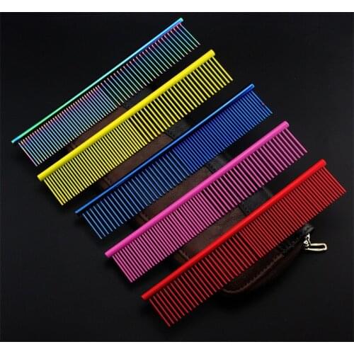High Quality Pet Comb Professional Steel Grooming Comb Cleaning Hair Trimmer Brush Pet Dog Cat Accessories