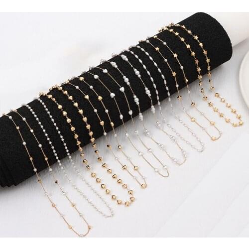 Fashion Pearl Glasses Chains Anti-lost Sunglasses Lanyards Reading Glasses Cords Eyeglasses Strap Necklace Eyewear Accessories