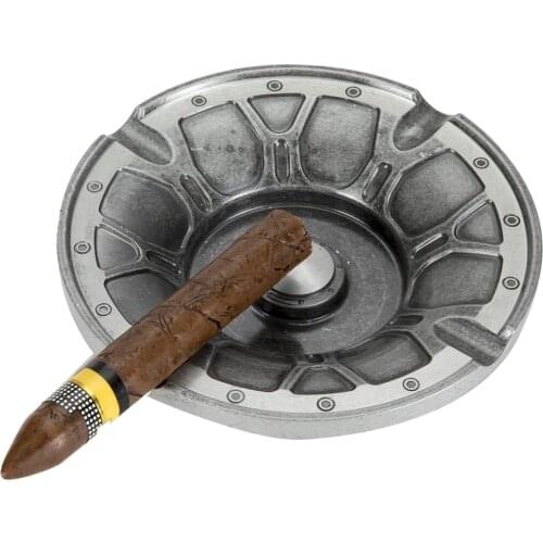 XIFEI Wheel Hub Cigar Accessories Metal Ashtray Smoking Tool 4 Holders Cigar Ashtrays Outdoor Travel Tobacco Ash Tray Home Use