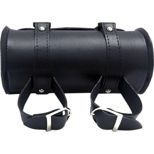 Motorcycle Front Fork Tool Bag SaddleBag Storage Pouch Luggage Handlebar Leather Cycling Bag Storage Bag