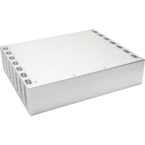358*430 * 100MM 149 All Aluminum Luxury Class A Rear-Level Tube Power Amplifier DIY Box Amplifier Chassis House Enclosure