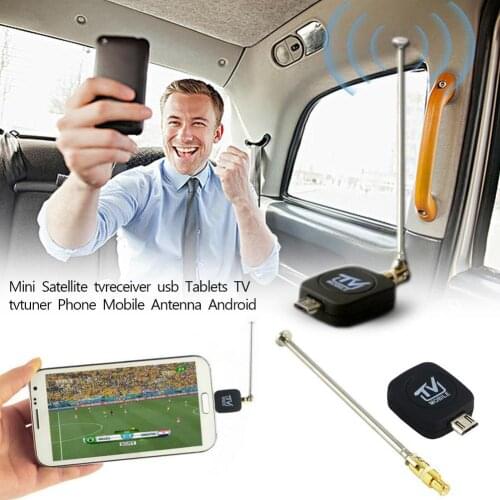 High Quality HDTV Mini DVB-T Satellite TV Receiver Tuner Mini Black Antenna For Android Tablet Smartphone