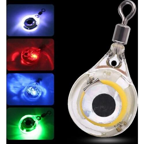 WALK FISH 1Pcs/3Pcs Fishing Lure Night Light Electronic LED Light Eye Shape Underwater Deep Drop Mini Luminous Bait Tackle