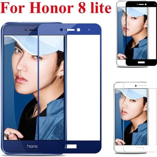 Tempered glass for huawei honor 8 lite glass screen protector honor p8 p9 lite 2017 cover honor 8 light honor8 8lite film glas