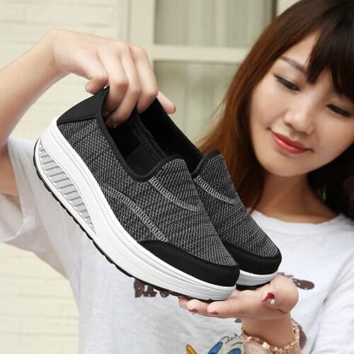 Tenis Mujer Women Tennis Shoes Tenis Plataforma Slip on Sneakers Trainers Soft Deportivas Mujer Woman Sport Jogging Shoes