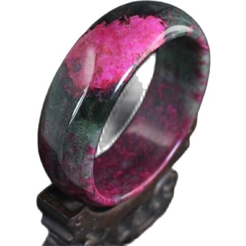 China Hand Engraving Natural Jade Bracelet 63mm Diameter Woman Bangle