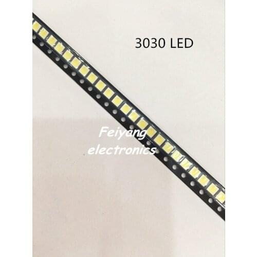 1000PCS High Power SMD LED 1W 3V Cold White 3030 LED Diode LCD Back light Lighting Television Backlit Back-light TV Backlight