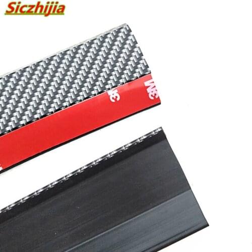 2.5 m front bumper carbon fiber rubber spoiler protector for Mazda 2 3 5 6 CX5 CX7 CX9 Atenza Axela