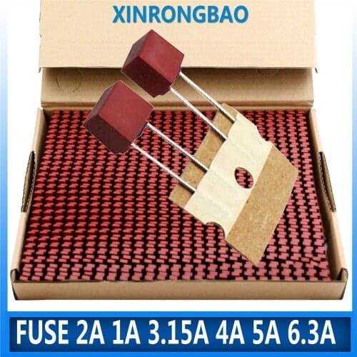 20pcs Fuse 2A 1A 3.15A 4A 5A 6.3A 250V 392 50pcs Square Plastic Fuse T2A LCD TV Power Board Commonly Used Fuses Slow Blow Fuse