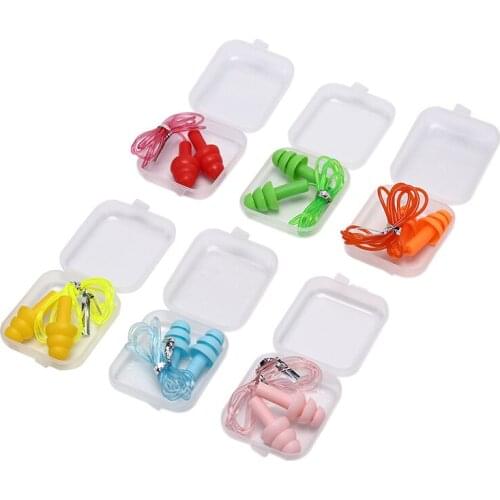 Soft Silicone 2020 Corded Ear Plugs Ears Protector Reusable Hearing Protection Noise Reduction Earplugs Earmuff Washable