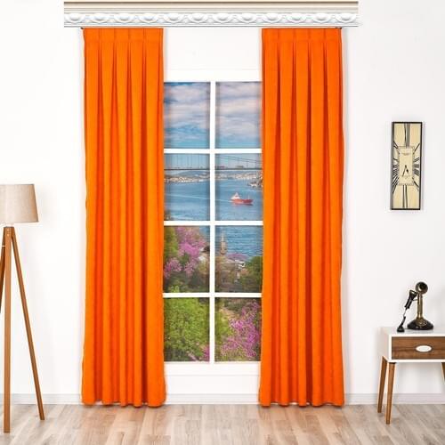 Beshome Collection Diamond Single Wing Curtain Straight Seam