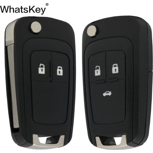 WhatsKey Top Quality Flip Folding Car Key Shell Case For Opel Vauxhall Vectra B Corsa D Zafira A Astra J Meriva G Mokka Insignia