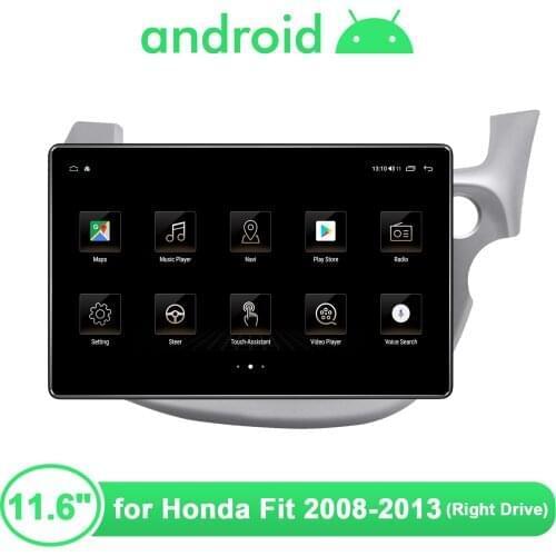 JOYING 11.6 Inch Autoradio Android 10 Car Stereo Radio 1920*1080 Head Unit For HONDA FIT JAZZ 2007 2013 Carplay Auto Right Drive
