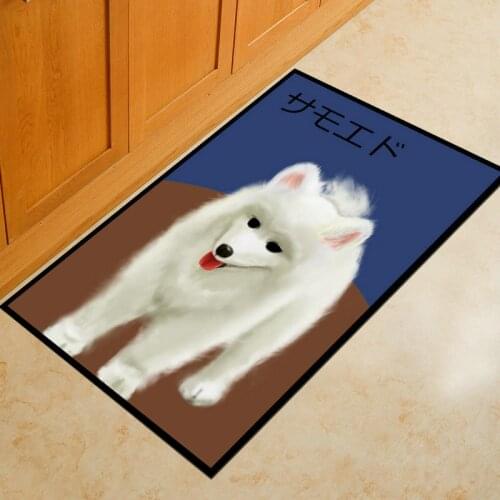 Lovely 3D Animal Printed Dog Carpets Kitchen Bathroom Mat Anti-Slip Floor Mat Outdoor Rugs Modern Door Mat for Chindren Room