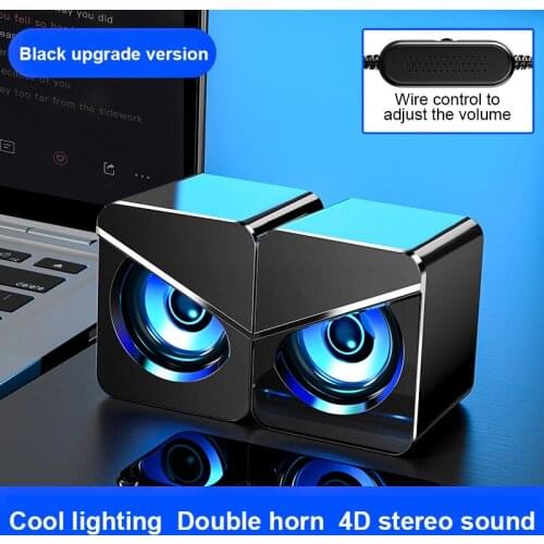 Mini Computer Speaker USB Wired Speakers 3D Stereo Sound Surround Loudspeaker For PC Laptop Notebook Not Bluetooth Loudspeakers