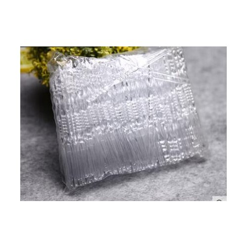 Fruit fork set creative disposable fruit fork household small fork plastic fruit checked fruit inserted transparent bamboo fork