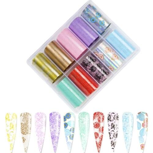 1box 2021 New Animal Fruit Flower Nail Art Stickers 3D Cute Decal Nail Decorations DIY Design Manicuring Decoration