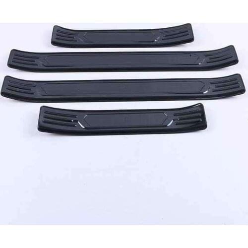 Stainless Steel Exterior Car Door Sill Scuff Plate Trim Car Accessories Styling for 2020 2021 RAV4
