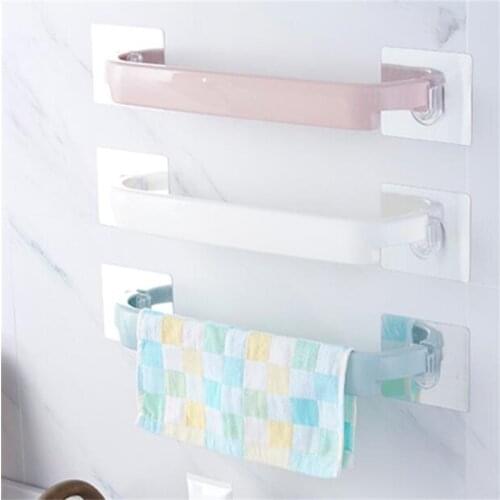Wholesale No punching wall hanging towel rack Seamless Suction towel hanger