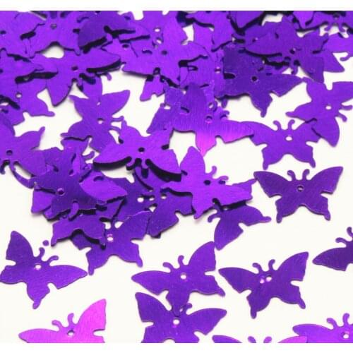 Purple lavender hollow Butterfly sewing confetti Wedding bridal reception party table decoration Decor 1.7 cm