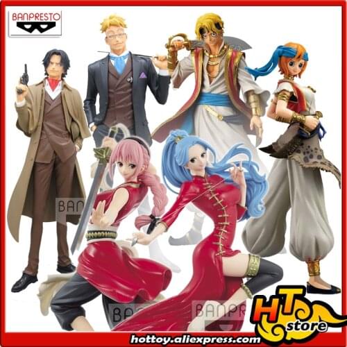 SALE0a 100% Original Banpresto TREASURE CRUISE WORLD JOURNEY Collection Figure - Vivi Rebecca D.ACE Marco Sabo Nami "ONE PIECE"