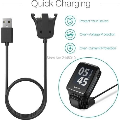 Smart Watch Data Sync USB Cable Charging Charger Cradle Dock Band Station For TomTom Runner 2 3 / Spark 1 3 / Golfer 2 3.3ft