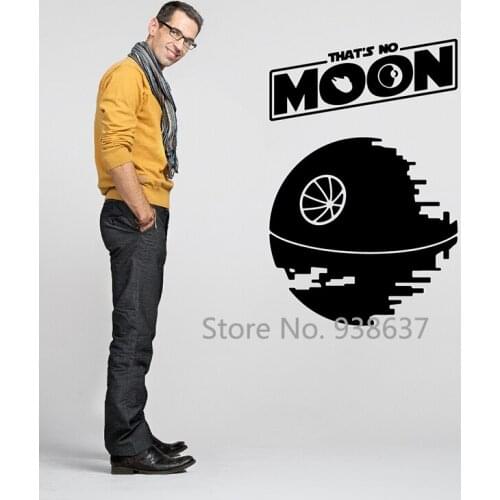Vinyl Art Stickers Thats No Moon Death Star Wall Decal Living Room Sofa TV Background Wall Decoration Removable Decals ZA916