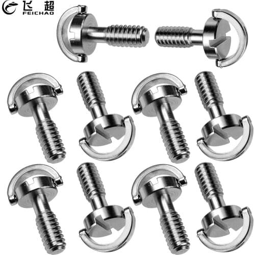 10x 1/4-20 M4 SLR Camera Tripod Quick Release Screw Handle D Ring 1/4 inch Adapter Mount for Ball Head Plate Monopod Accessories