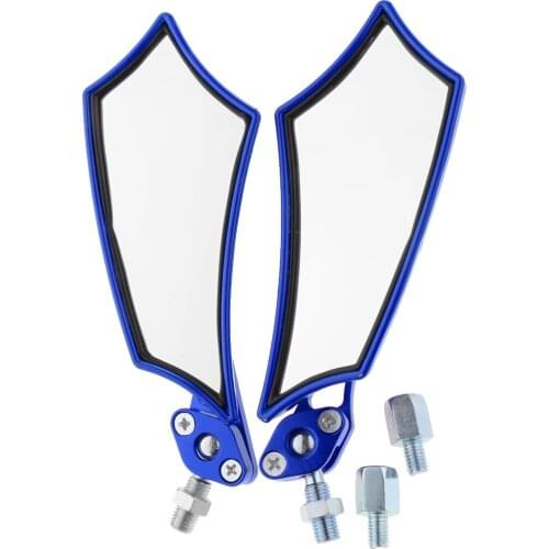 2pcs Universal Motorbike Scooter Side Mirror Rear View For ATV Dirt Bike