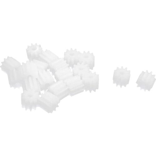 20 Pieces 6mm x 2mm 10 plastic teeth sprocket gear box for toy car engine shaft