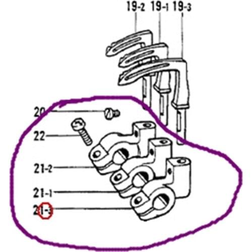 3SET # 148872-001,148873-001,148874-001 looper holder fit for Brother DT6-B926