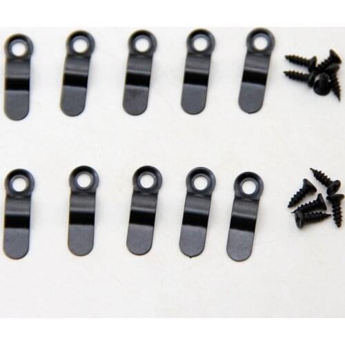 50Sets Black Metal Bent Bow Arch Picture Mirror Photo Frame Turnbuttons Rotating Lock Turn Button Blackboard Fixing Accessories