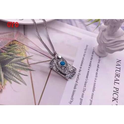 925 sterling silver vintage Indian style Morgan coin Wanderer coin pendant rotating personality necklace pendant