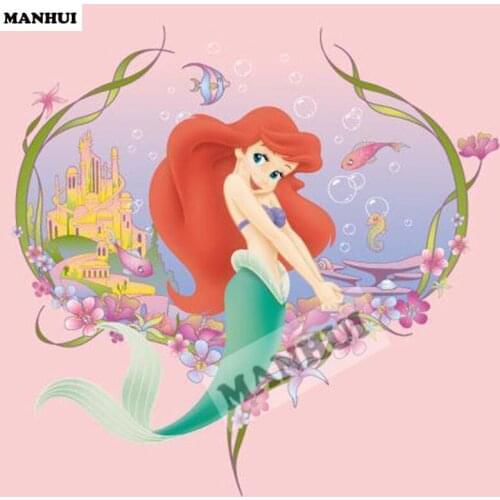 Diamond Embroidery Diy Diamond Painting Cross Stitch Kits Diamond Mosaic Mermaid Full Square Diamond Embroidery DE014