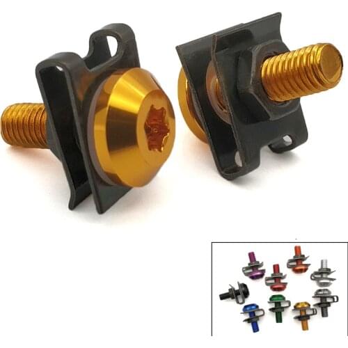 Aluminium Motorcycle 6mm Fairing Bolts Fastener Clips Screw Spring Nuts For Kawasaki ZZR600 ZX10R ZX12R ZX6R ZX14R Z1000SX