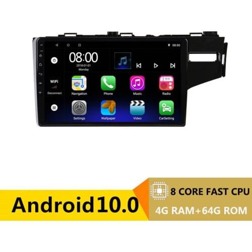 2 din android 10 car radio auto stereo for honda fit jazz 3 right hand drive 2014 - 2018 navigation GPS DVD Multimedia Player