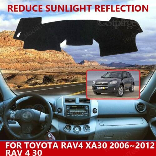 Car styling Suede Dashmat Dashboard custom Cover Pad Dash Mat Carpet for Toyota Rav4 XA30 2006~2012 RAV 4 30